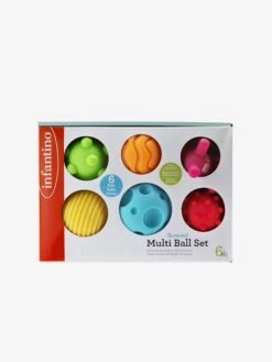 6 Balles Souples Sensorielles INFANTINO Multicolore - Infantino -Périphériques Pour Enfants 6 balles souples sensorielles infantino 1
