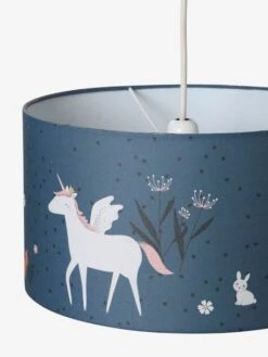 Abat-jour Pour Suspension FORÊT ENCHANTEE Bleu - Vertbaudet -Périphériques Pour Enfants abat jour pour suspension foret enchantee 2