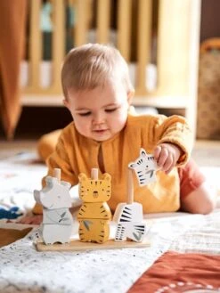 Animaux à Empiler Jungle En Bois FSC® Multicolore - Jungle - Vertbaudet -Périphériques Pour Enfants animaux a empiler jungle en bois fsc 1