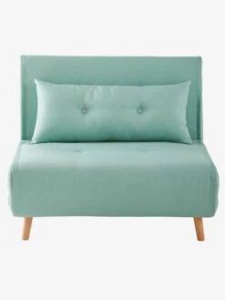 Banquette Convertible 1 Place Vert D'eau - Vertbaudet -Périphériques Pour Enfants banquette convertible 1 place 3