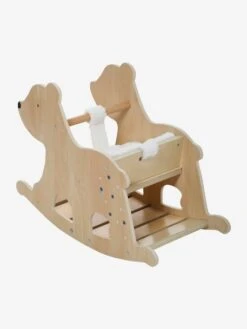 Bascule Ours Polaire En Bois FSC® Naturel - Vertbaudet -Périphériques Pour Enfants bascule ours polaire en bois fsc 3