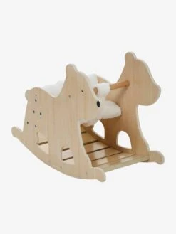 Bascule Ours Polaire En Bois FSC® Naturel - Vertbaudet -Périphériques Pour Enfants bascule ours polaire en bois fsc 5