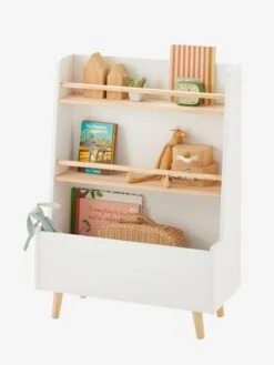 Bibliothèque Avec Fond Réversible Hanoï Blanc - Vertbaudet -Périphériques Pour Enfants bibliotheque avec fond reversible hanoi 2