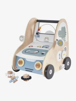 Chariot De Marche Avec Freins EN VOITURE SIMON En Bois FSC® Multicolore - Vertbaudet -Périphériques Pour Enfants chariot de marche avec freins en voiture simon en bois fsc 2