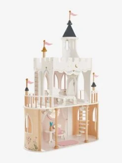 Château De Princesse Pour Poupées Mannequins En Bois FSC® Blanc - Vertbaudet -Périphériques Pour Enfants chateau de princesse pour poupees mannequins en bois fsc 2