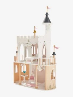 Château De Princesse Pour Poupées Mannequins En Bois FSC® Blanc - Vertbaudet -Périphériques Pour Enfants chateau de princesse pour poupees mannequins en bois fsc 3