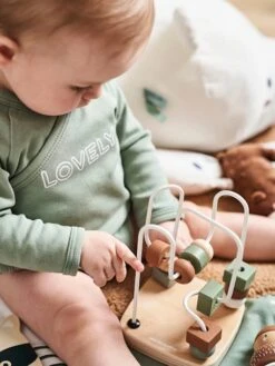 Coffret 3 Jeux D'éveil GREEN FOREST En Bois FSC® Multicolore - Vertbaudet -Périphériques Pour Enfants coffret 3 jeux deveil green forest en bois fsc 3