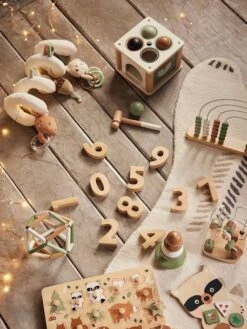 Coffret 3 Jeux D'éveil GREEN FOREST En Bois FSC® Multicolore - Vertbaudet -Périphériques Pour Enfants coffret 3 jeux deveil green forest en bois fsc 4