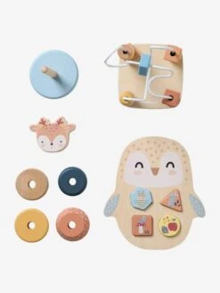 Coffret 3 Jeux D'éveil Les Amis De La Forêt En Bois FSC® Beige - Vertbaudet -Périphériques Pour Enfants coffret 3 jeux deveil les amis de la foret en bois fsc 4
