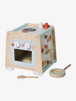 Cube D'activités Cuisinette En Bois FSC® Beige - Vertbaudet -Périphériques Pour Enfants cube dactivites cuisinette en bois fsc 5