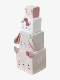 Cubes En Tissu GRENIER Beige - Vertbaudet -Périphériques Pour Enfants cubes en tissu grenier 2
