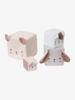 Cubes En Tissu GRENIER Beige - Vertbaudet -Périphériques Pour Enfants cubes en tissu grenier 3