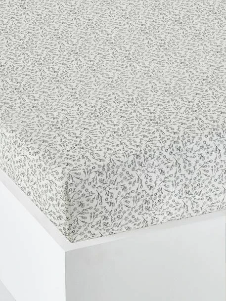 Drap-housse Bébé GREEN FOREST écru / Gris - Vertbaudet 3 Drap-housse Bébé GREEN FOREST écru / Gris - Vertbaudet