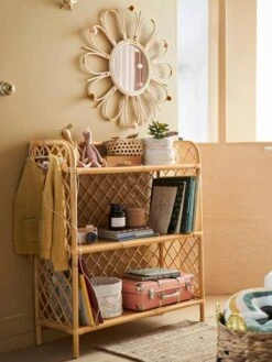 Etagère Bibliothèque Rotin 3 Niveaux Eden Naturel - Vertbaudet -Périphériques Pour Enfants etagere bibliotheque rotin 3 niveaux eden 3