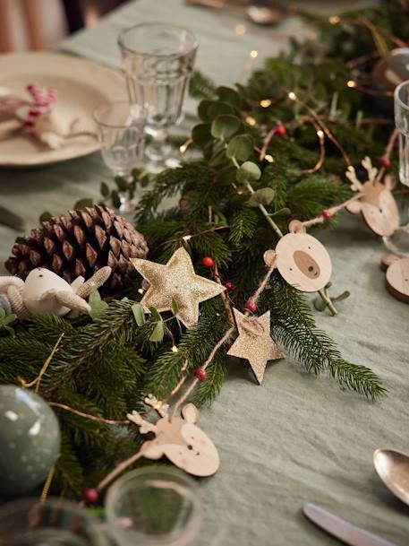 Guirlande De Noël En Bois Bois - Vertbaudet 4 Guirlande De Noël En Bois Bois - Vertbaudet – Image 2