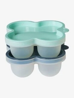 Les 2 Pots De Conservation En Silicone Vert/bleu - Vertbaudet -Périphériques Pour Enfants les 2 pots de conservation en silicone 4