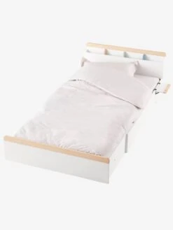 Lit évolutif Enfant LIGNE ABC Blanc - Bois - Vertbaudet -Périphériques Pour Enfants lit evolutif enfant ligne abc 2