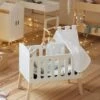 Lit Poupon Sur Pieds En Bois FSC® Blanc - Vertbaudet -Périphériques Pour Enfants lit poupon sur pieds en bois fsc