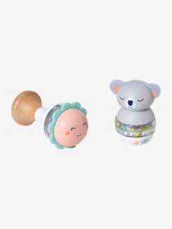 Lot De 2 Hochets En Bois FSC® Vert - Vertbaudet -Périphériques Pour Enfants lot de 2 hochets en bois fsc 1