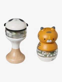 Lot De 2 Hochets En Bois FSC® Vert - Vertbaudet -Périphériques Pour Enfants lot de 2 hochets en bois fsc 3