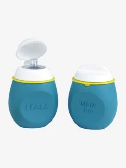 Lot De Gourdes Pour Compotes BEABA Babysqueez' 2 En 1 + Squeez'portion Blue - Beaba -Périphériques Pour Enfants lot de gourdes pour compotes beaba babysqueez 2 en 1 squeezportion 4