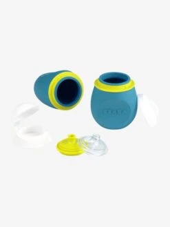 Lot De Gourdes Pour Compotes BEABA Babysqueez' 2 En 1 + Squeez'portion Blue - Beaba -Périphériques Pour Enfants lot de gourdes pour compotes beaba babysqueez 2 en 1 squeezportion 5