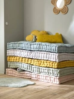 Matelas De Sol Style Futon Ocre - Vertbaudet -Périphériques Pour Enfants matelas de sol style futon 3