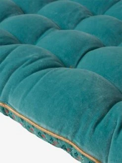 Matelas De Sol Velours Eden India Vert / Rose - Vertbaudet -Périphériques Pour Enfants matelas de sol velours eden india 4