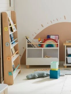 Meuble De Rangement Mixte étagère + Bacs LIGNE PTILOU Blanc/bois - Vertbaudet -Périphériques Pour Enfants meuble de rangement mixte etagere bacs ligne ptilou 4