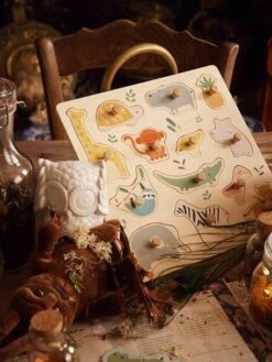 Puzzle Boutons Jungle En Bois FSC® Multicolore - Vertbaudet -Périphériques Pour Enfants puzzle boutons jungle en bois fsc 2