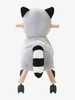 Raton Laveur Masqué à Roulettes En Peluche Et Bois FSC® Multicolore - Vertbaudet -Périphériques Pour Enfants raton laveur masque a roulettes en peluche et bois fsc 3