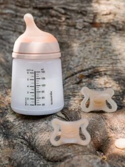 Set Biberon Zero.Zero + Sucette SUAVINEX Rose Nude - Suavinex -Périphériques Pour Enfants set biberon zero.zero sucette suavinex 5