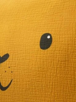 Taie D'oreille Bébé En Gaze De Coton Tigre HANOÏ Jaune Moyen Uni Avec Decor - Vertbaudet -Périphériques Pour Enfants taie doreille bebe en gaze de coton tigre hanoi 2