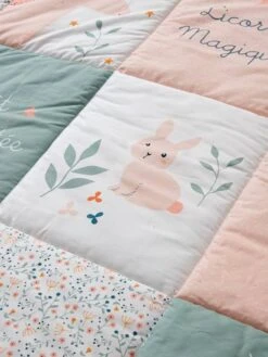 Tapis De Sol Patchwork FORET ENCHANTEE Rose / Multicolore - Vertbaudet -Périphériques Pour Enfants tapis de sol patchwork foret enchantee 2