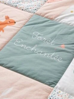 Tapis De Sol Patchwork FORET ENCHANTEE Rose / Multicolore - Vertbaudet -Périphériques Pour Enfants tapis de sol patchwork foret enchantee 3