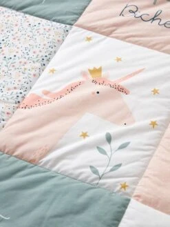 Tapis De Sol Patchwork FORET ENCHANTEE Rose / Multicolore - Vertbaudet -Périphériques Pour Enfants tapis de sol patchwork foret enchantee 4