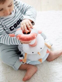 Tour à Empiler En Tissu LEON SUR LE PONTON Multicolore - Vertbaudet -Périphériques Pour Enfants tour a empiler en tissu leon sur le ponton 5